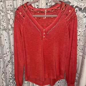 Free‎ people Camilla siesta fiesta embroidered top